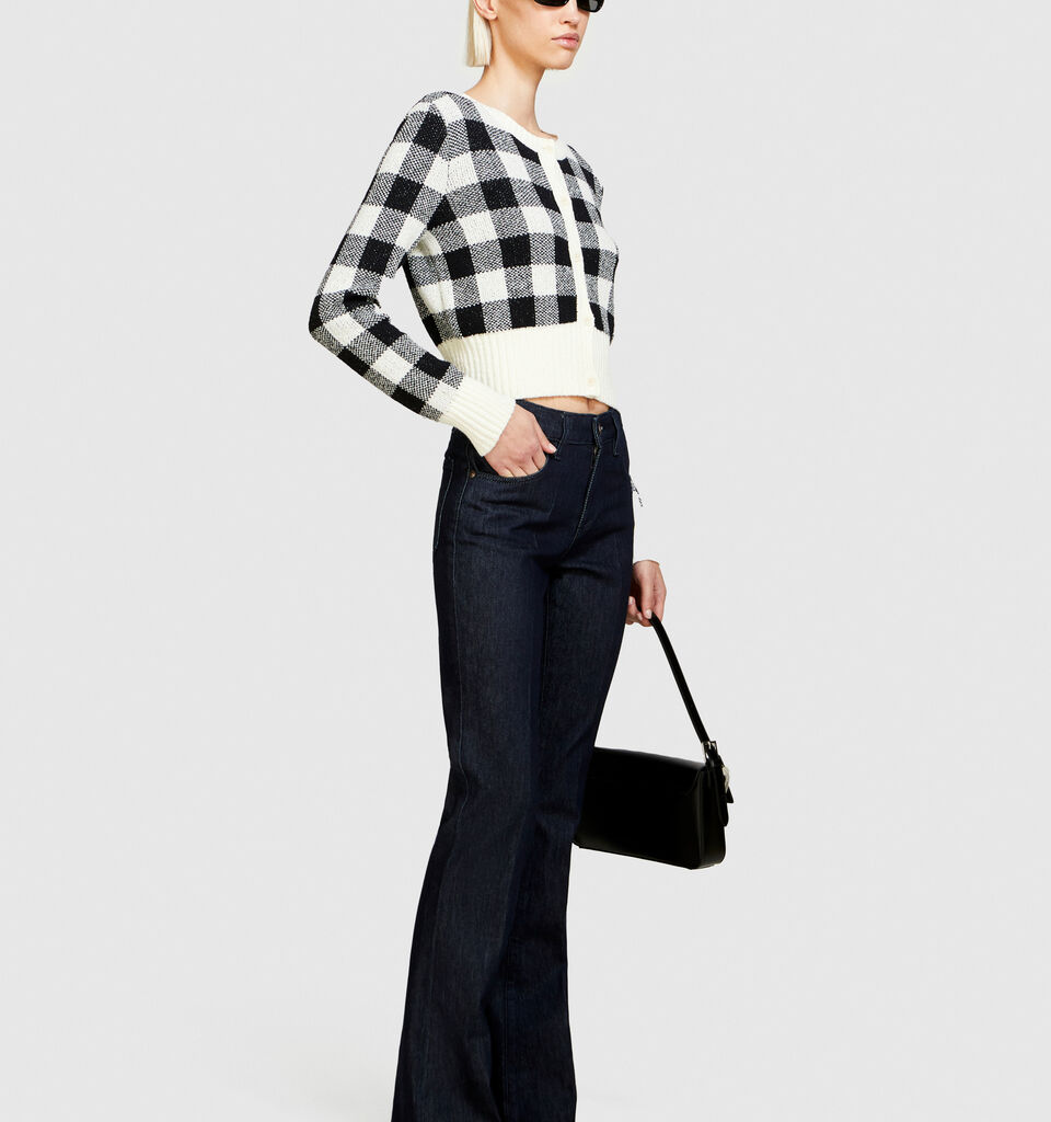 Flare fit Cannes jeans - women's bootcut & flared jeans - Dark Blue | Sisley image number 2